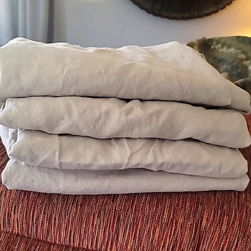 Nicole by Nicole Miller Cream Curtains 4 panels 8 ft